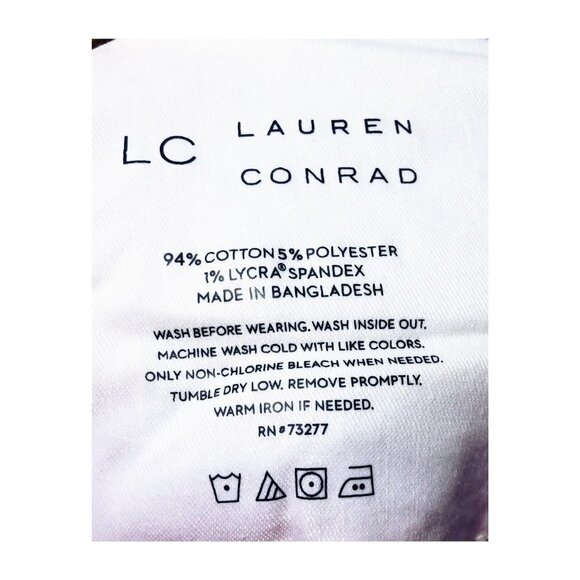 LC Lauren Conrad Womens High Rise Light Distressed Ankle Skinny Jeans Sz 16 New - Picture 6 of 8